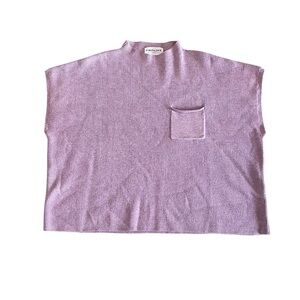 First Love by Lovelyn ribbed knit boxy mock neck sweater